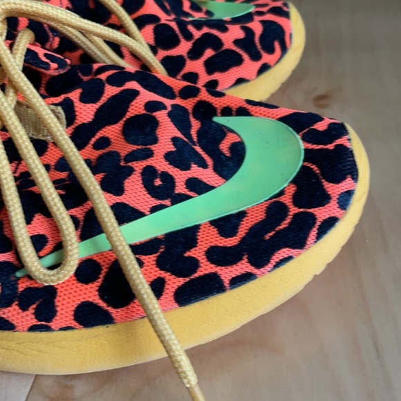 2013 Nike Roshe Run FB “Orange Leopard” Rare - Picture 6 of 10
